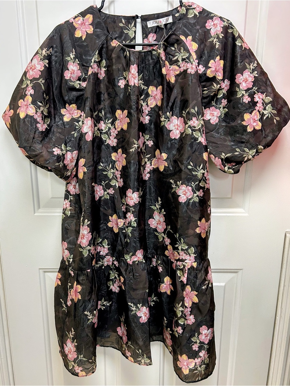 Joy Joy Midnight Floral Mini Dress